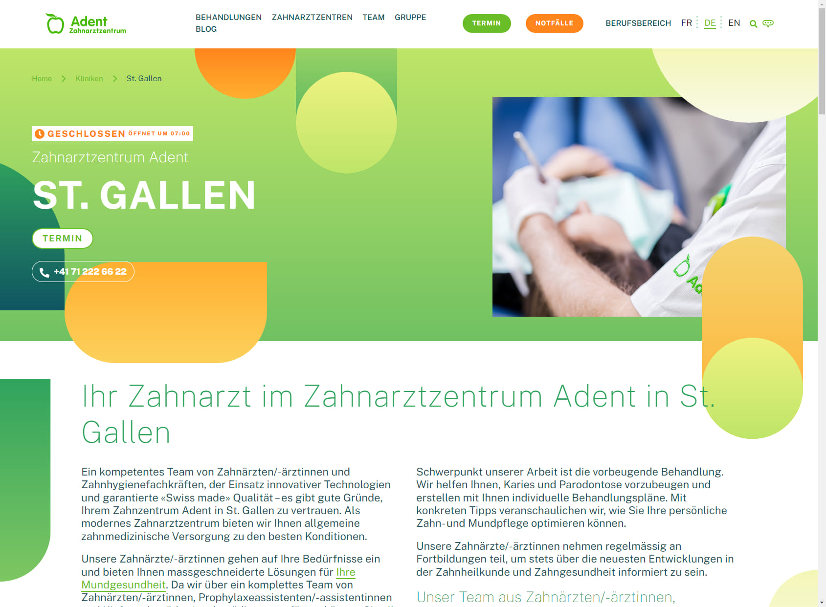 Zahnarzt St. Gallen | Adent
