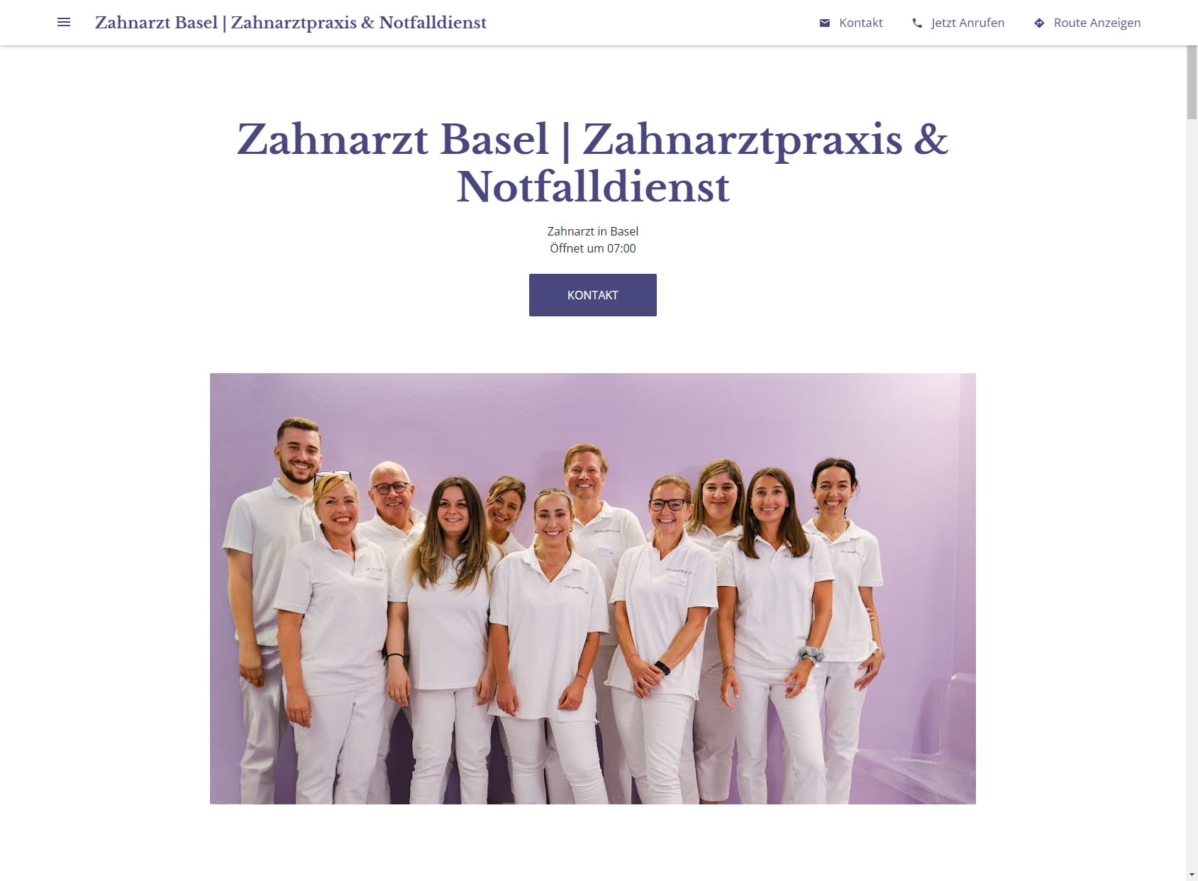 Zahnarzt Basel | Zahnarztpraxis & Notfalldienst