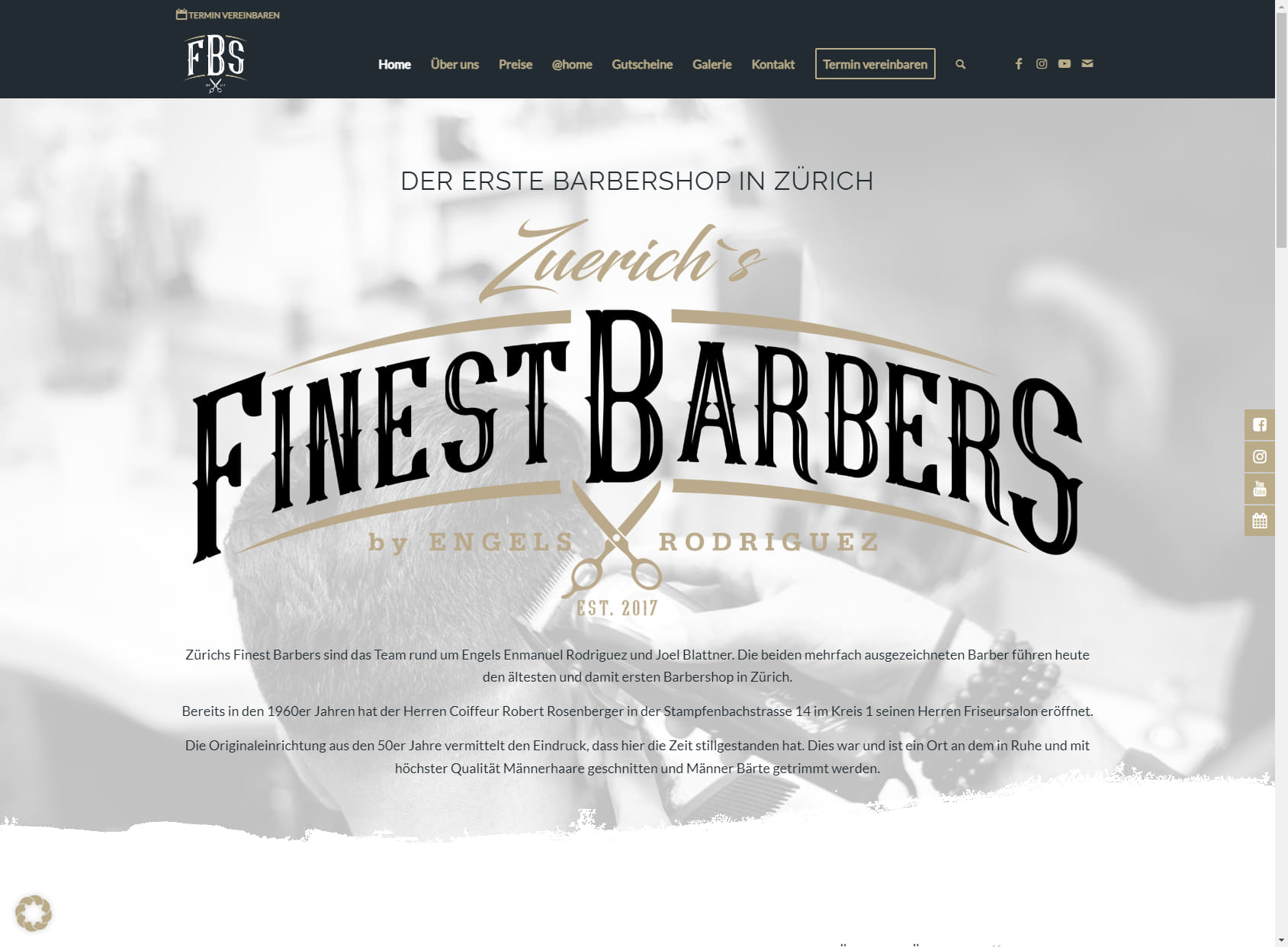 Finest Barbers Zürich, Stampfenbachtsrasse 14