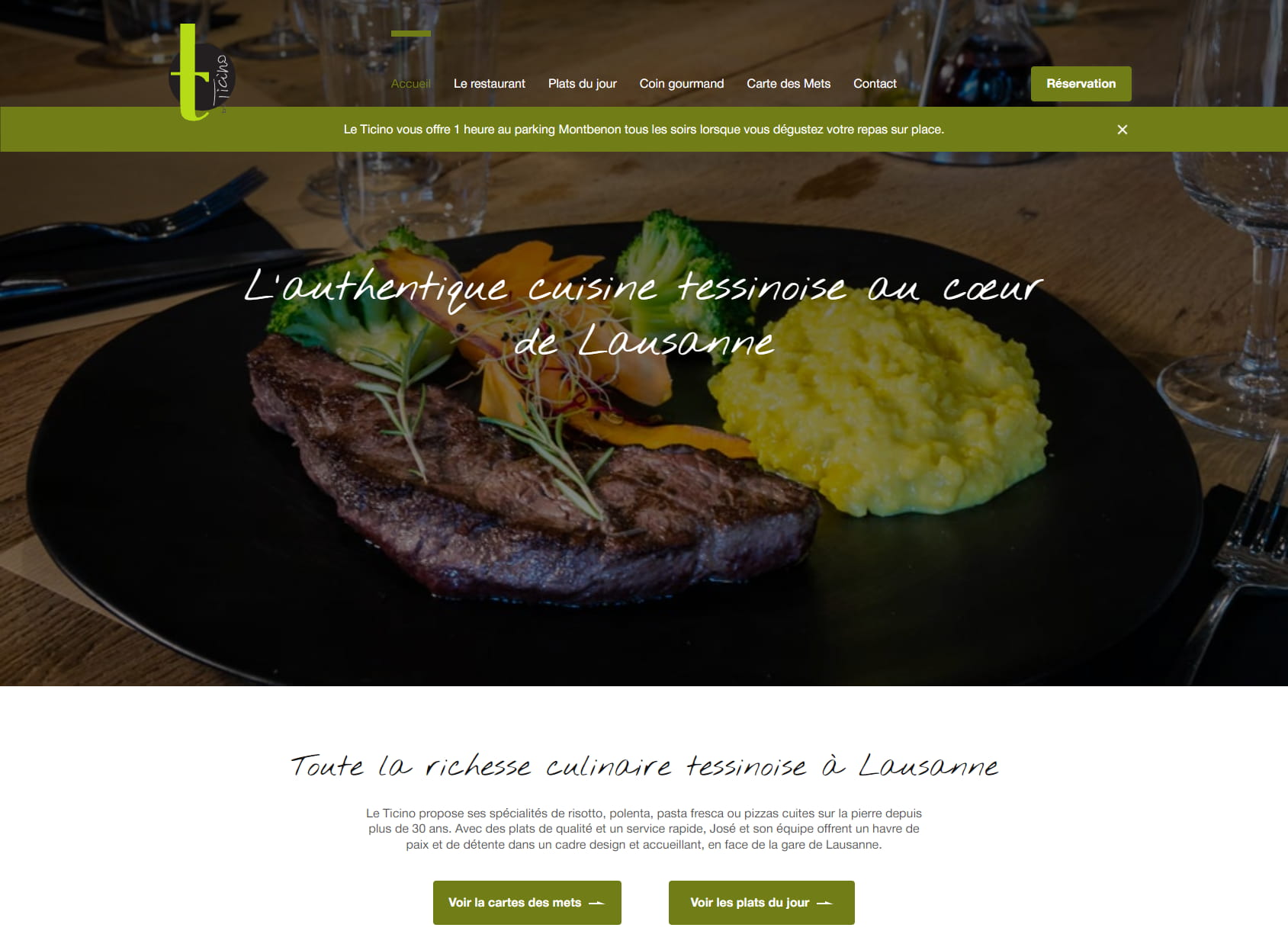 Le Ticino - Restaurant Lausanne