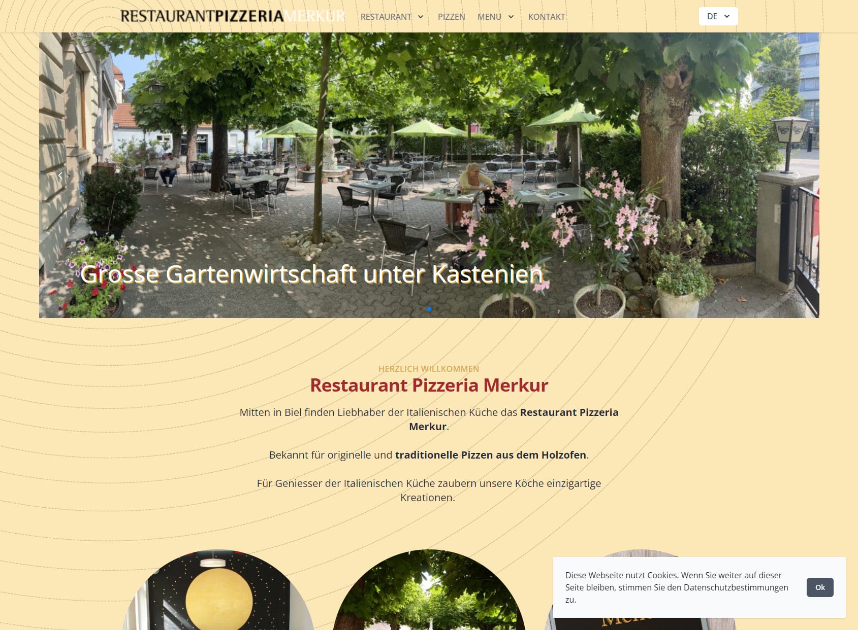 Restaurant Pizzeria Merkur - Holzofenpizzeria
