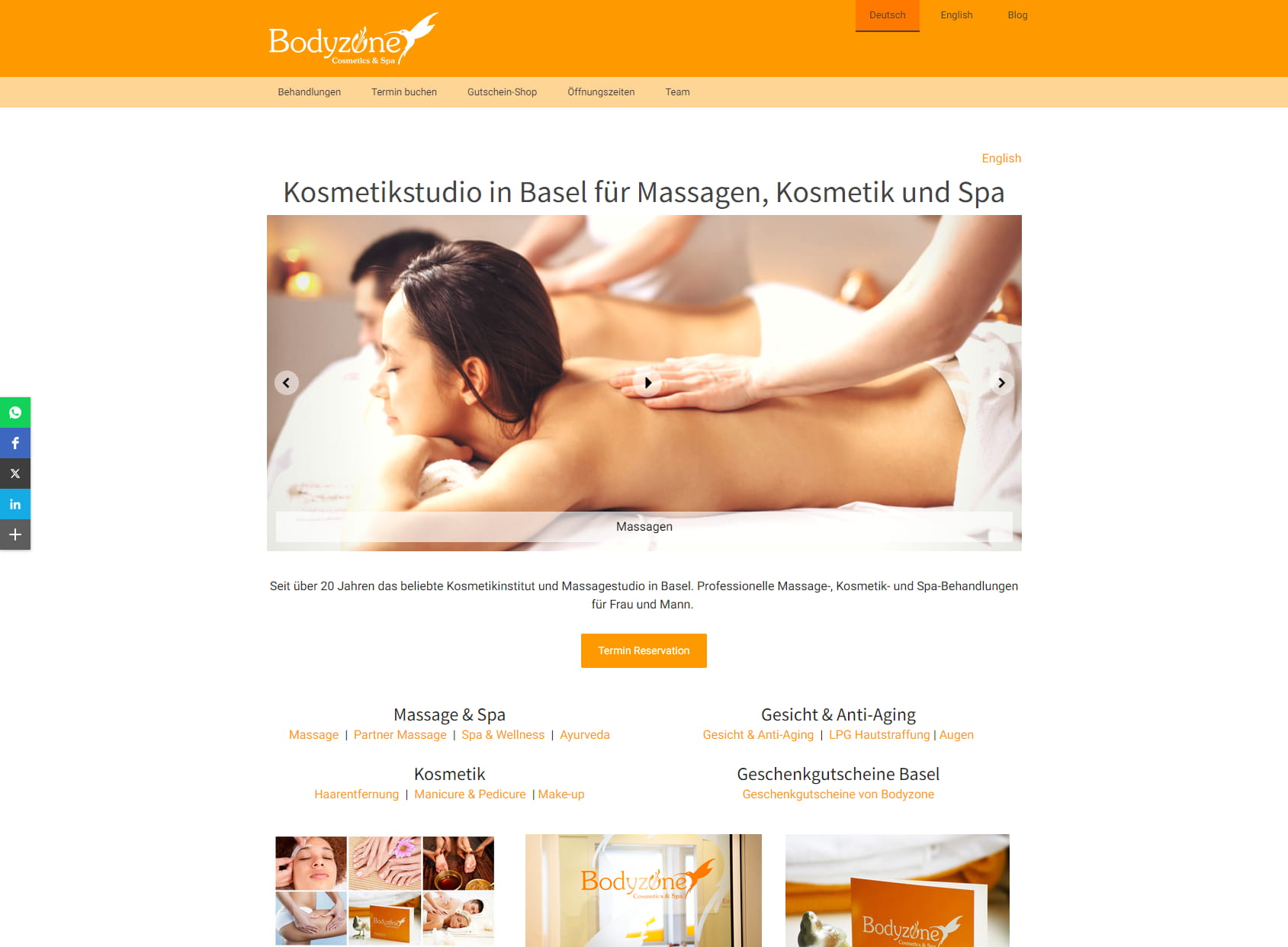 Bodyzone | Massage- und Kosmetikstudio Basel