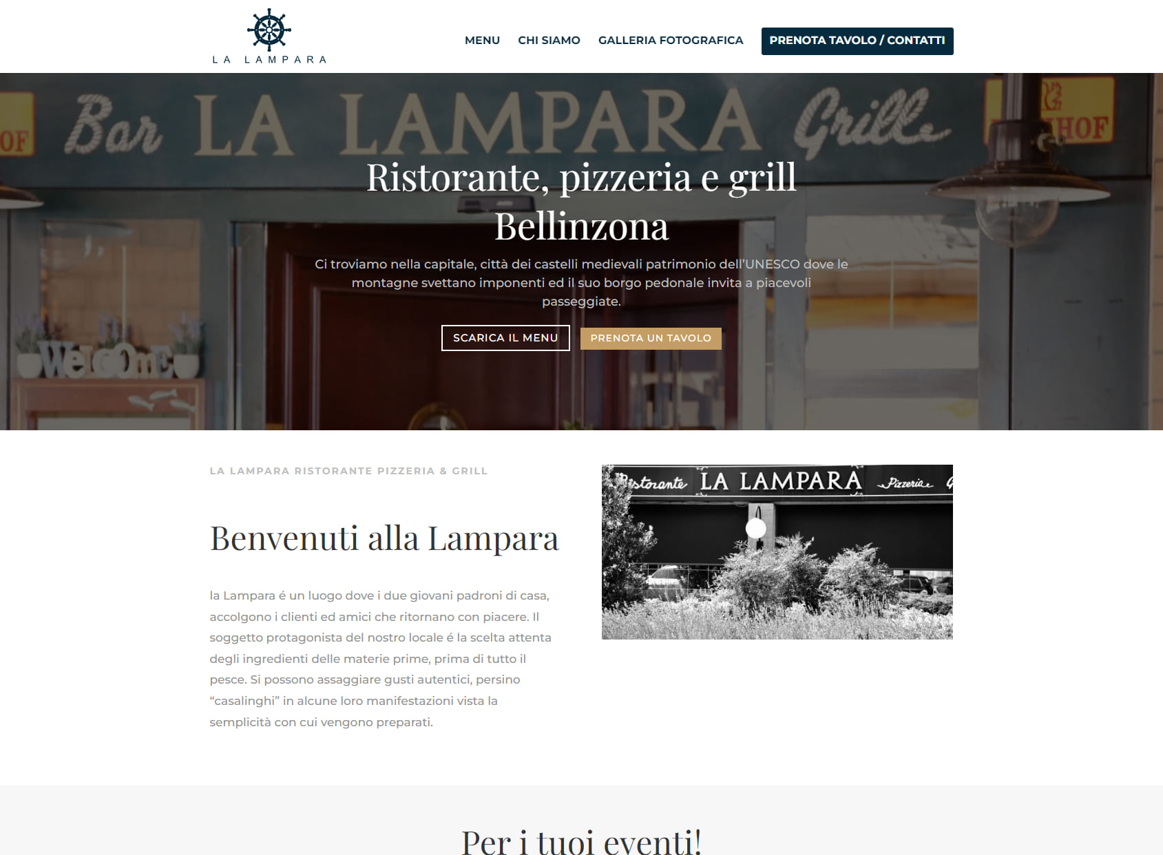 Ristorante Pizzeria Grill La Lampara Bellinzona