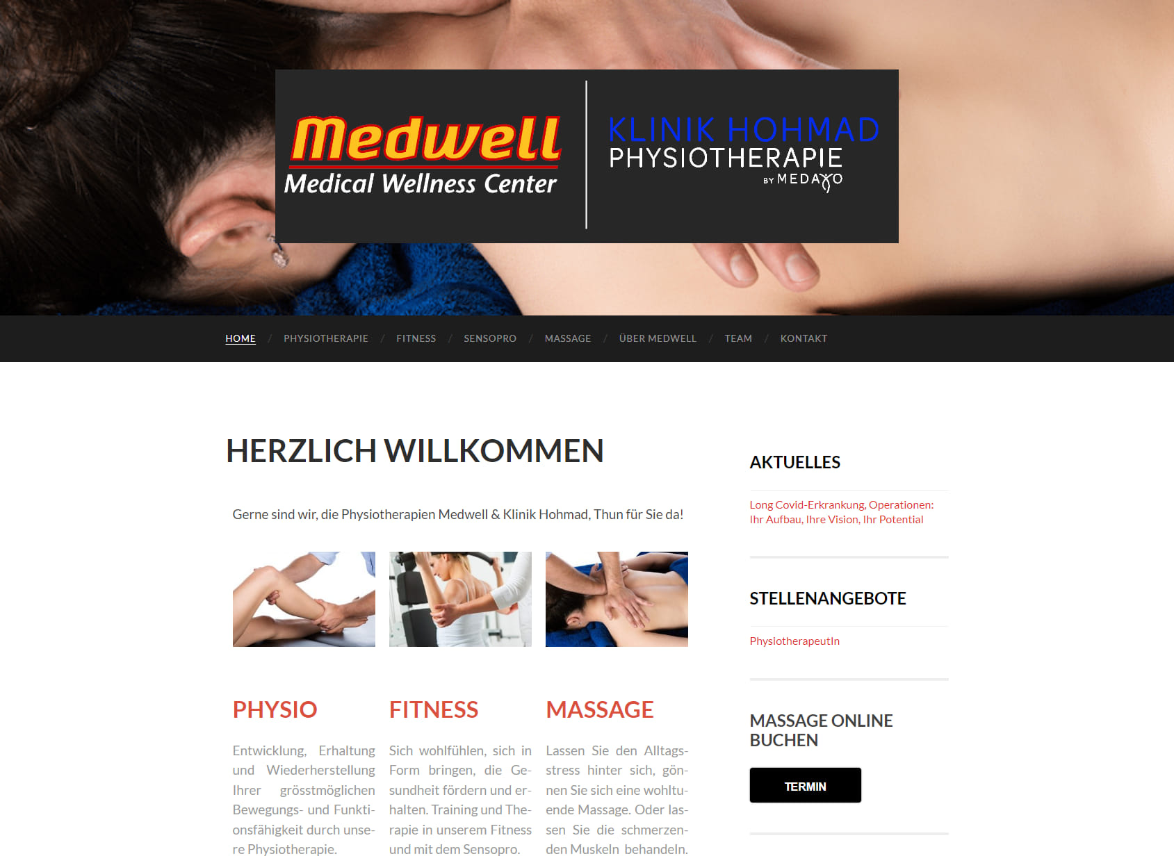 Physiotherapien Medwell & Klinik Hohmad Thun