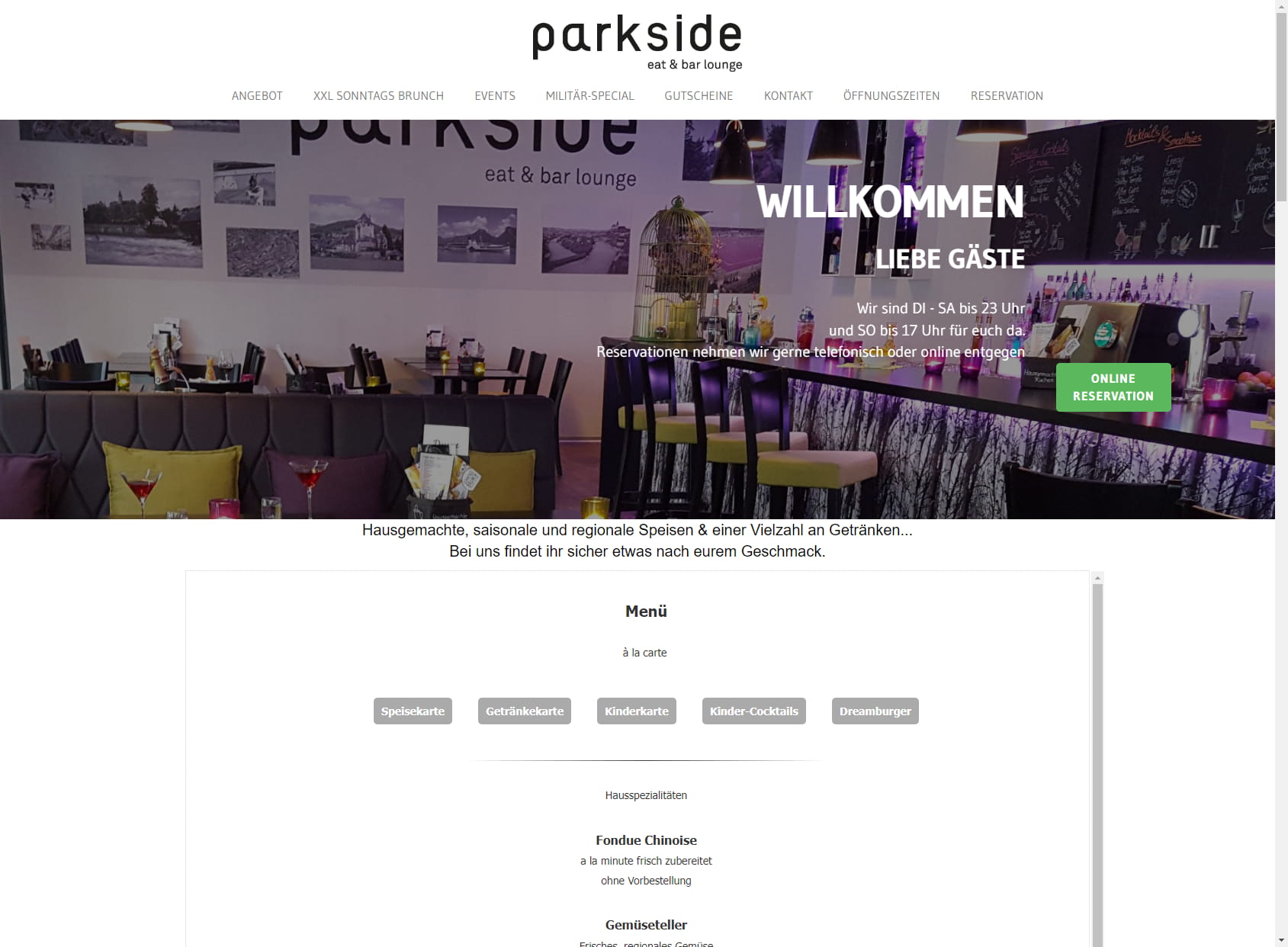 Parkside eat & bar lounge