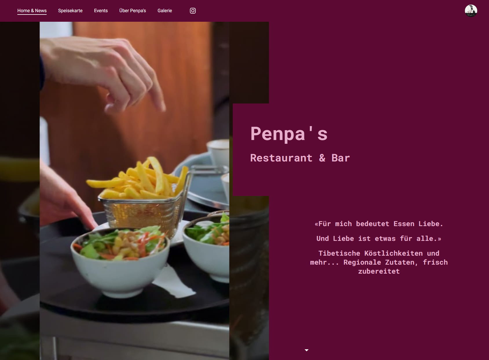 Penpa's tibetisches koreanisches asiatisches Restaurant Penpas Momos Take away