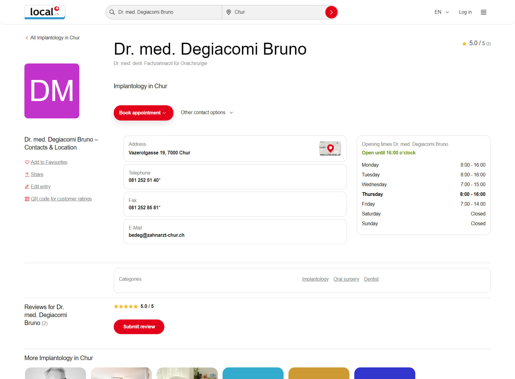 Dr. med. Degiacomi Bruno