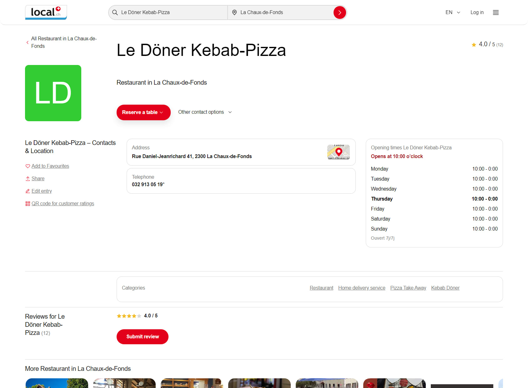 Le Döner Kebab-Pizza